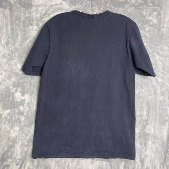 Vintage Champion Big C Logo‎ Embroidered T Shirt Mens M Navy Blue Sportswear - Picture 2 of 8